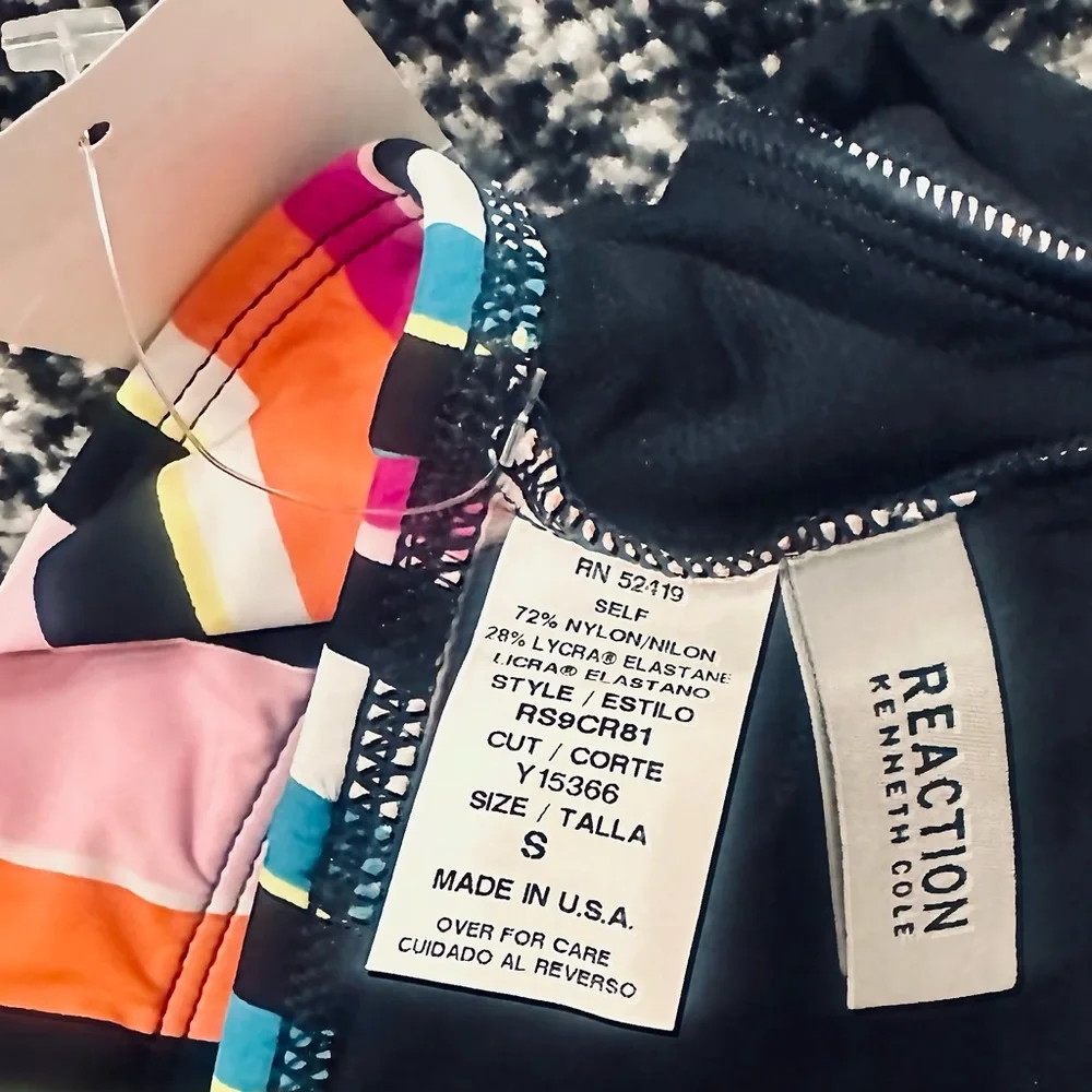 KENNETH COLE REACTION || Striped 2-Piece Colorful Bikini - SZ Small 🩷NWT🩷 - Picture 5 of 6